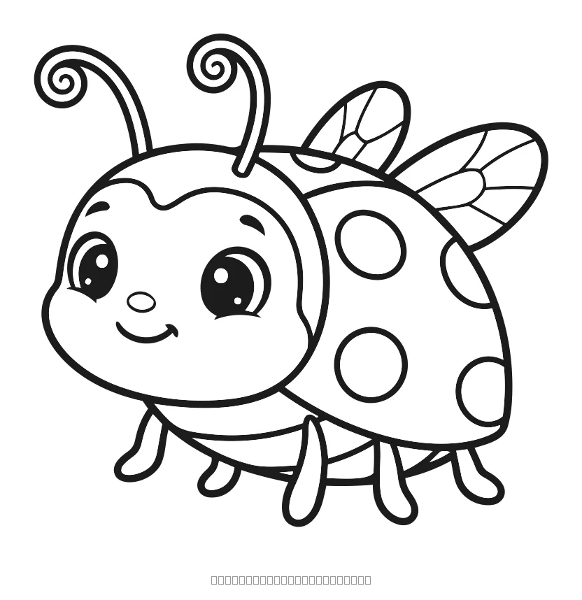 La coccinelle — coloriage à imprimer