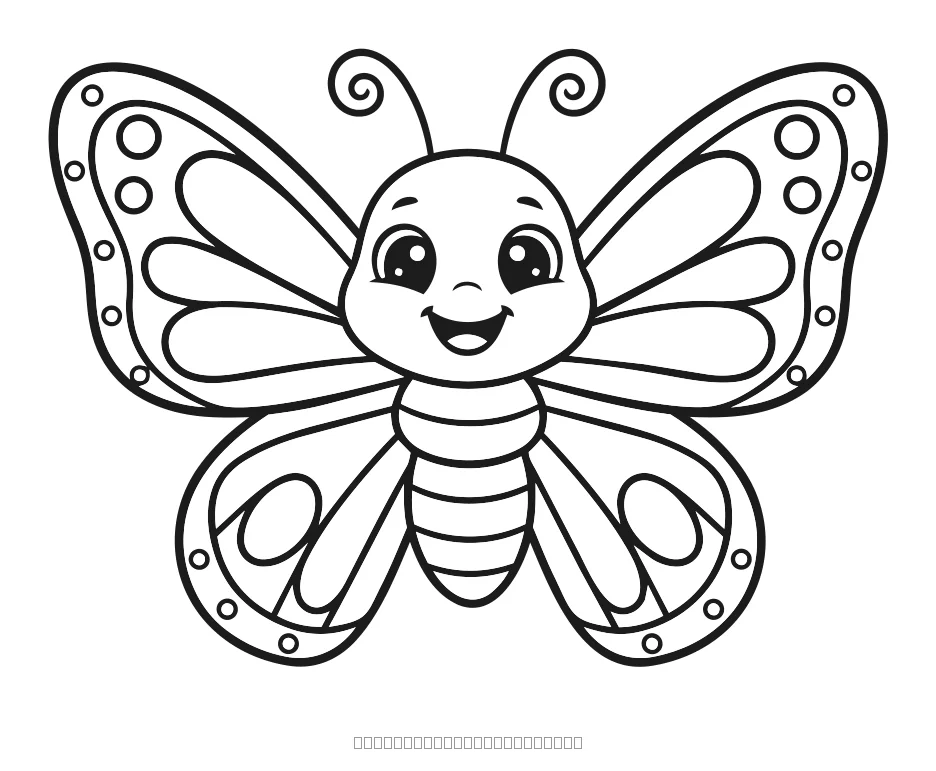 Le papillon — coloriage à imprimer